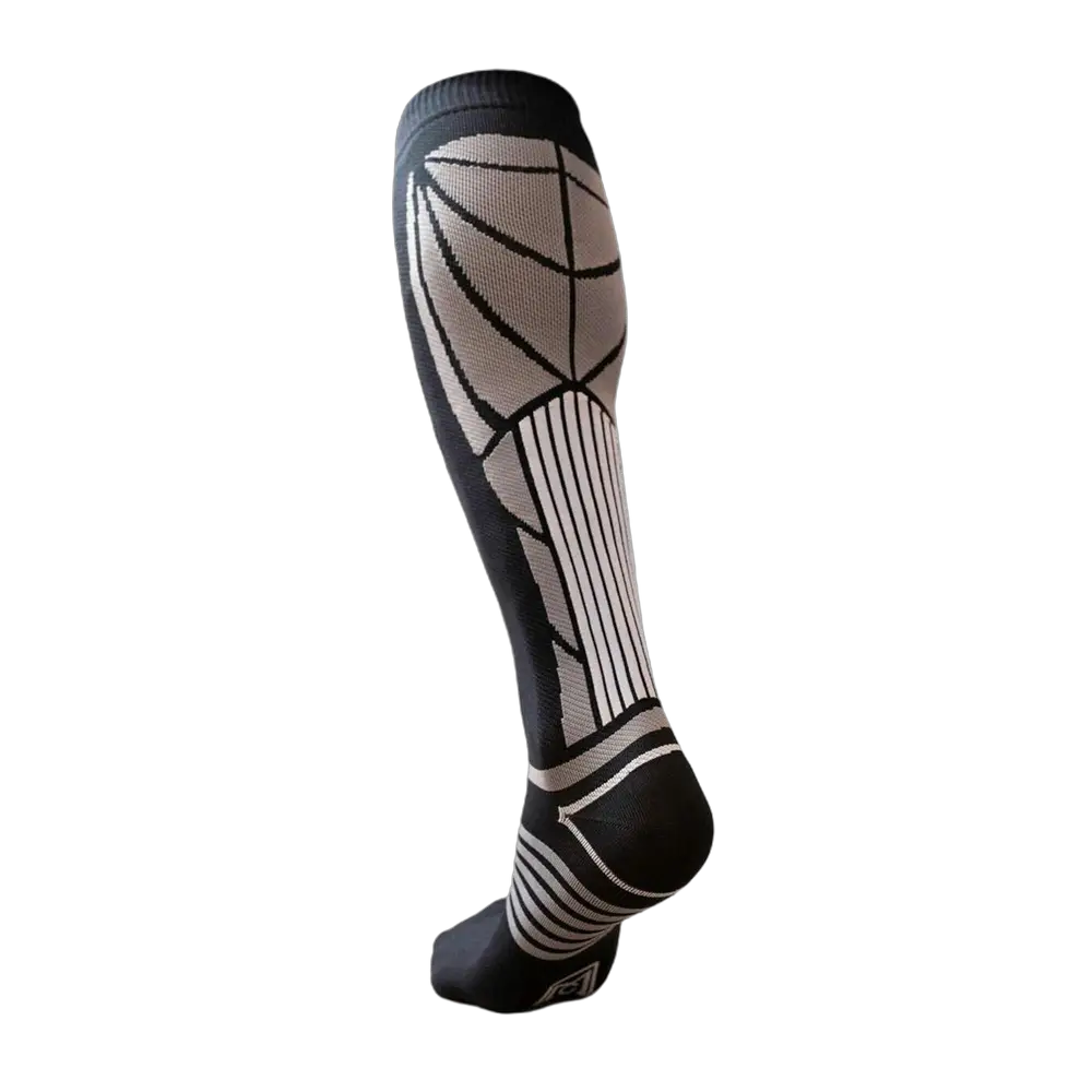 Chaussettes de compression pour améliorer la circulation sanguine et favoriser une récupération rapide après l’effort.