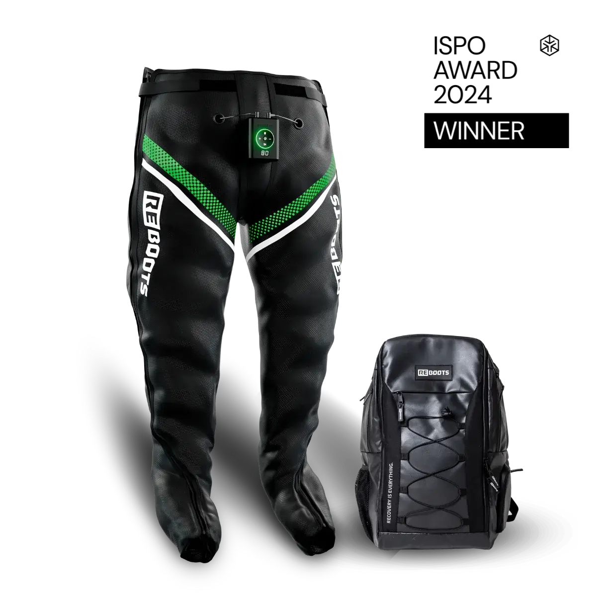 Bottes de compression Reboots Go X pour une récupération rapide et efficace, améliorant la circulation sanguine et réduisant la fatigue musculaire.