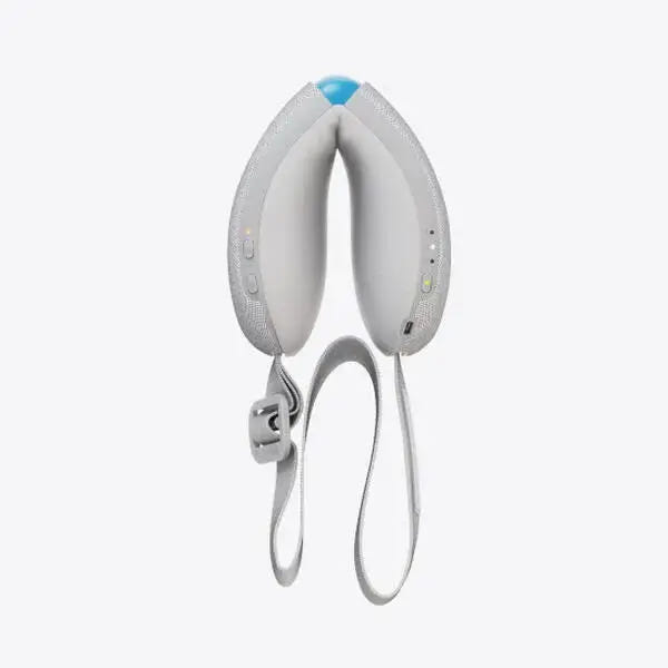 Masque de massage Smart Google Therabody, conçu pour offrir une relaxation profonde et apaiser les tensions faciales.