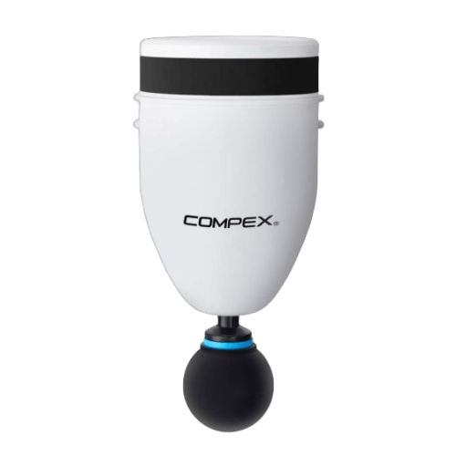 Compex Fixx Mini, appareil de massage portable pour soulager les tensions musculaires et améliorer la récupération.